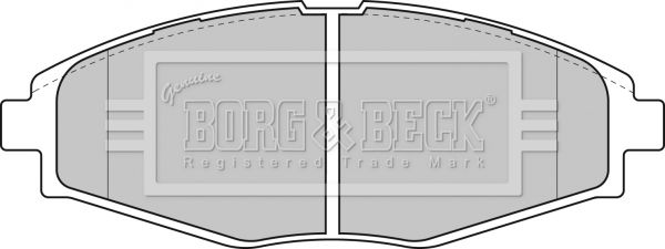 BORG & BECK Комплект тормозных колодок, дисковый тормоз BBP1649